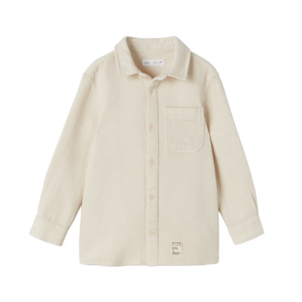 Structured Shirt with Label